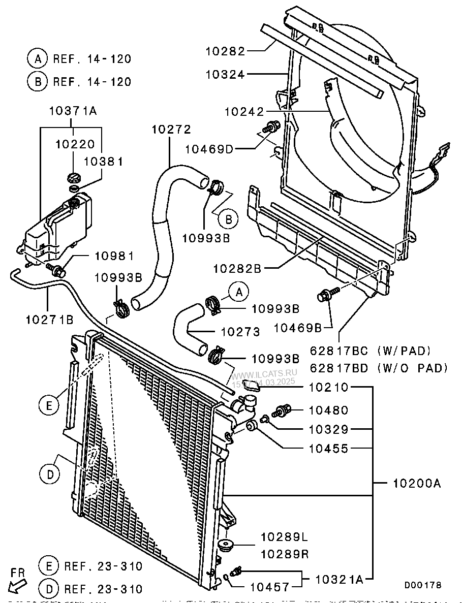 Radiator Shlang Condenser Tank Mitsubishi Nativa Paj Sport G Exp Mmth Nbsp C803r504d