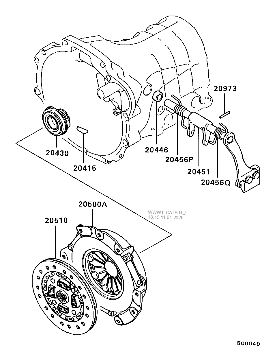 CLUTCH & CLUTCH RELEASE MITSUBISHI L200(G.EXP)&(B8030707A)