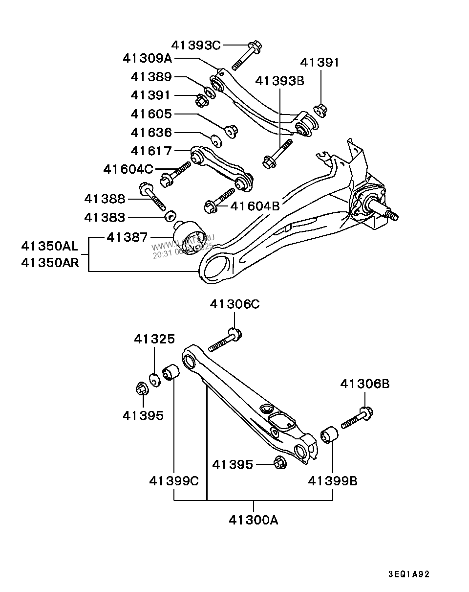 REAR SUSP MITSUBISHI LANCER(G.EXP)&(B806K0A3A)