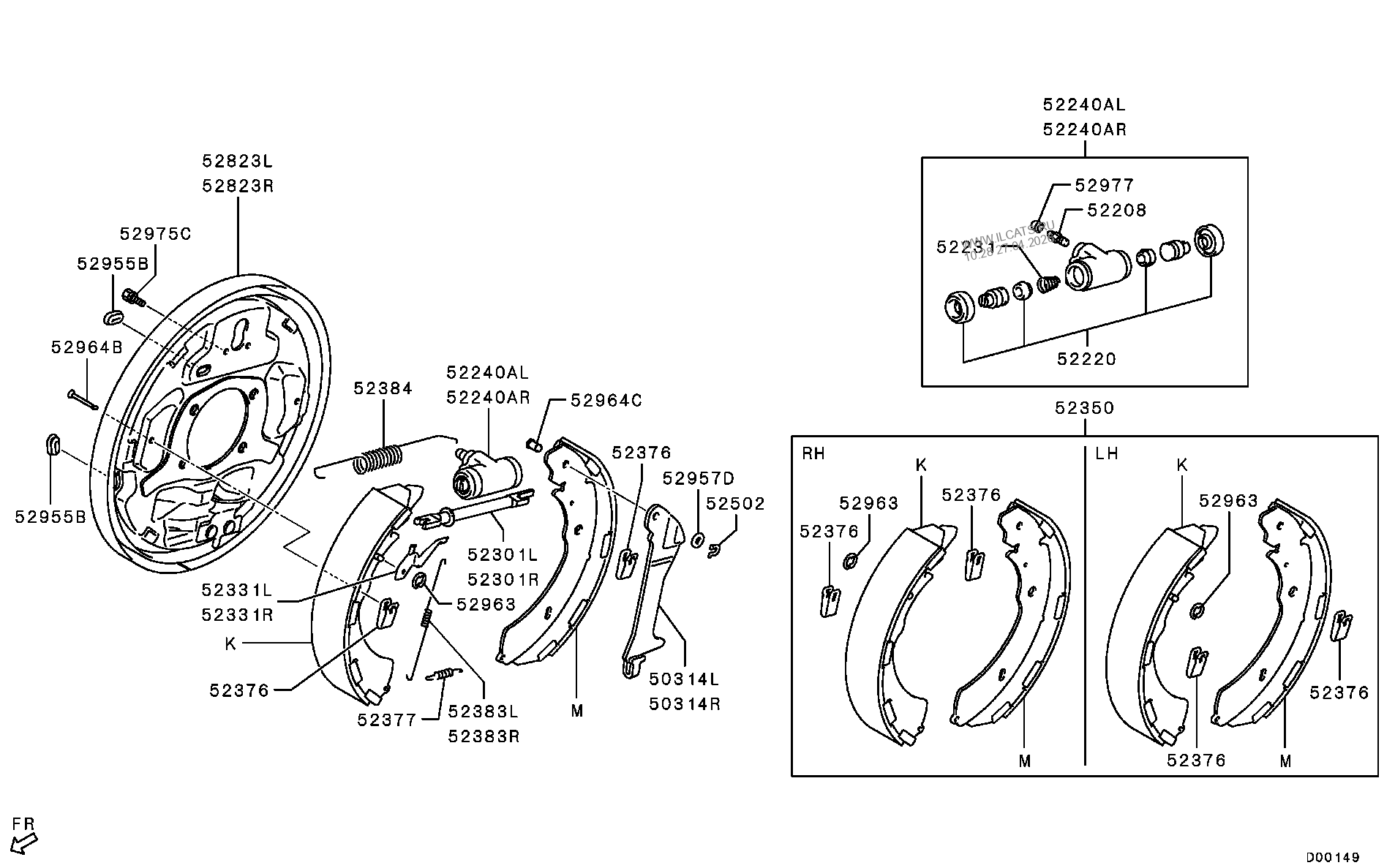 REAR WHEEL BRAKE MITSUBISHI L200,TRITON,STRADA(G.EXP/MMTH)&(C80CC008D)