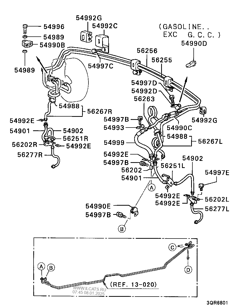 BRAKE LINE MITSUBISHI L200(G.EXP)&(B8030707A)