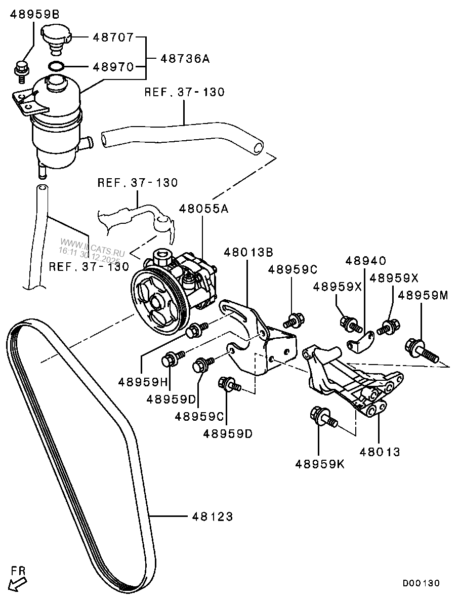 POWER STEERING OIL PUMP MITSUBISHI L200,L200 SPORTERO(G.EXP/MMTH