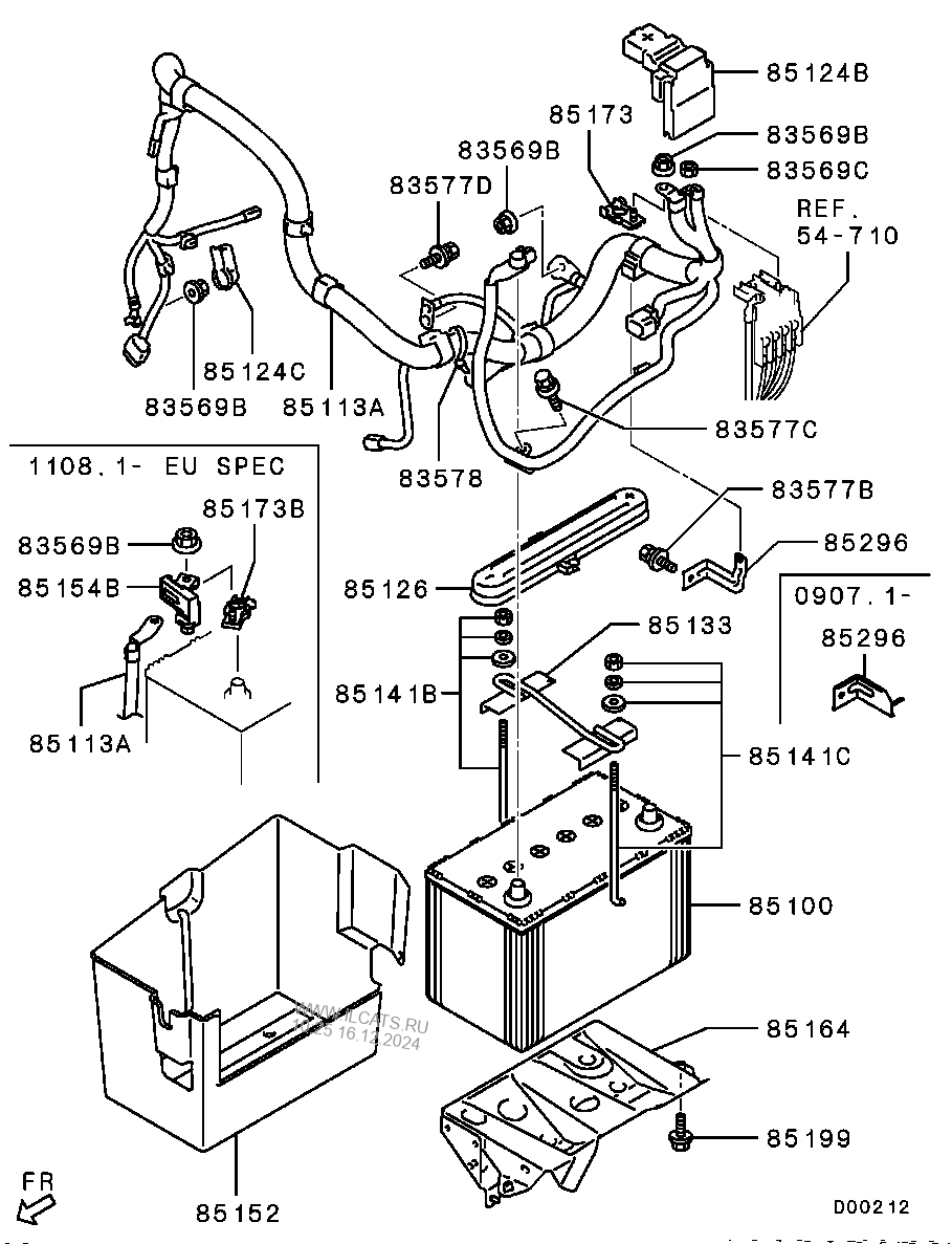 BATTERY CABLE & BRACKET MITSUBISHI L200,L200 SPORTERO(G.EXP/MMTH ...