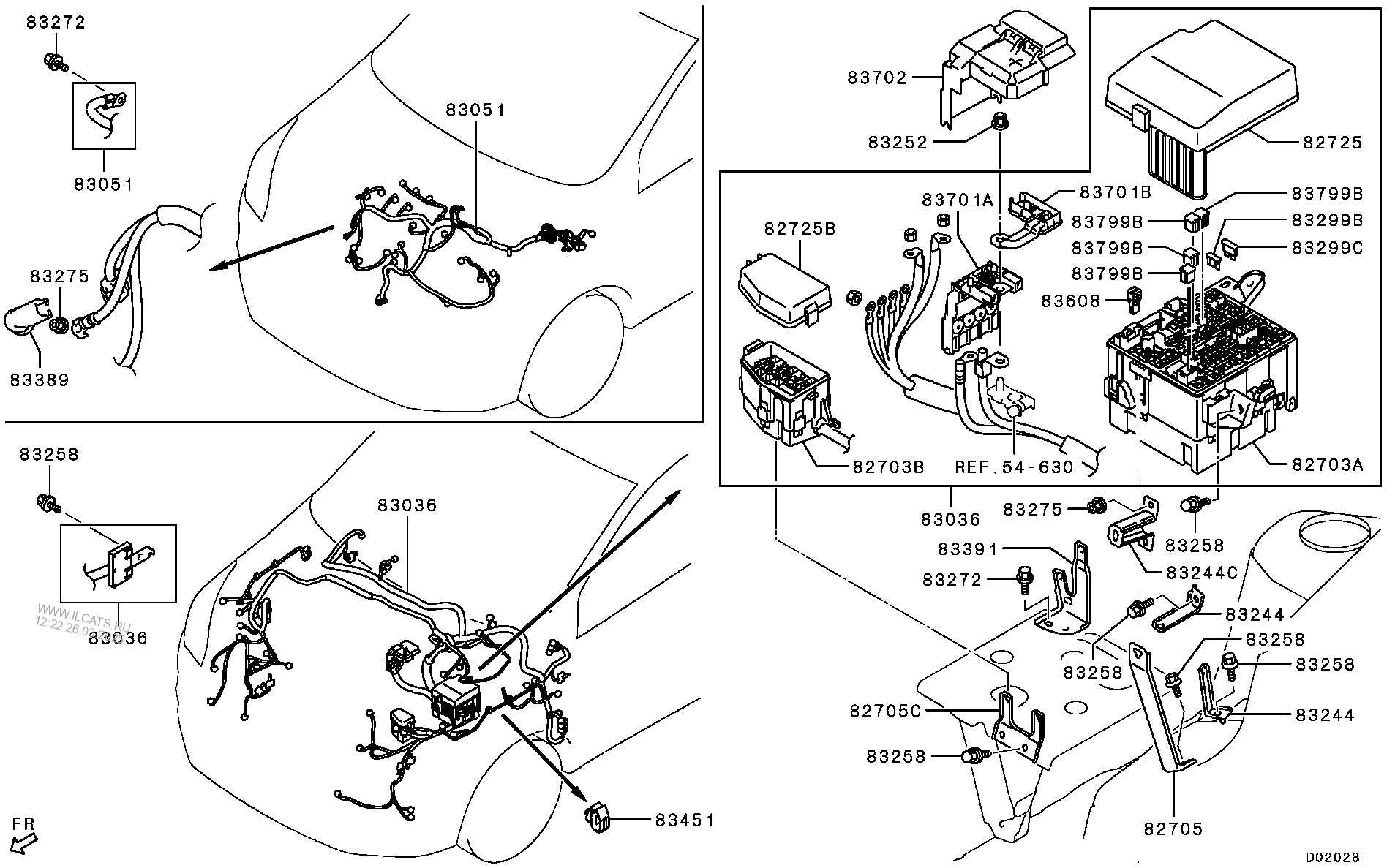 WIRING & ATTACHING PARTS MITSUBISHI ATTRAGE/MIRAGE G4(EXP/MMTH)&(C80C7108D)