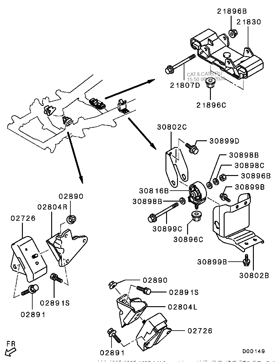Mitsubishi L200 Engine Parts Diagram