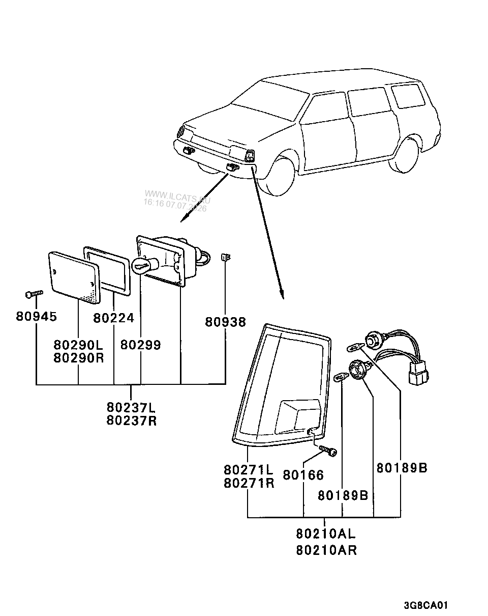 Mitsubishi Delica L300 Wiring Harness