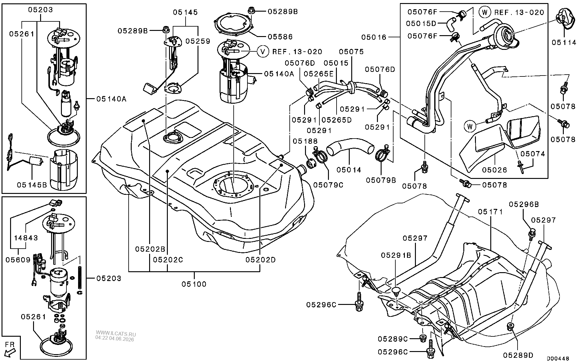 INJECTOR & THROTTLE BODY MITSUBISHI MONTERO SPORT(MMNA)&NBSP;(BUM3D504A)