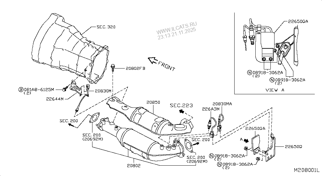 CATALYST CONVERTER,EXHAUST FUEL & URE IN NISSAN PATHFINDER