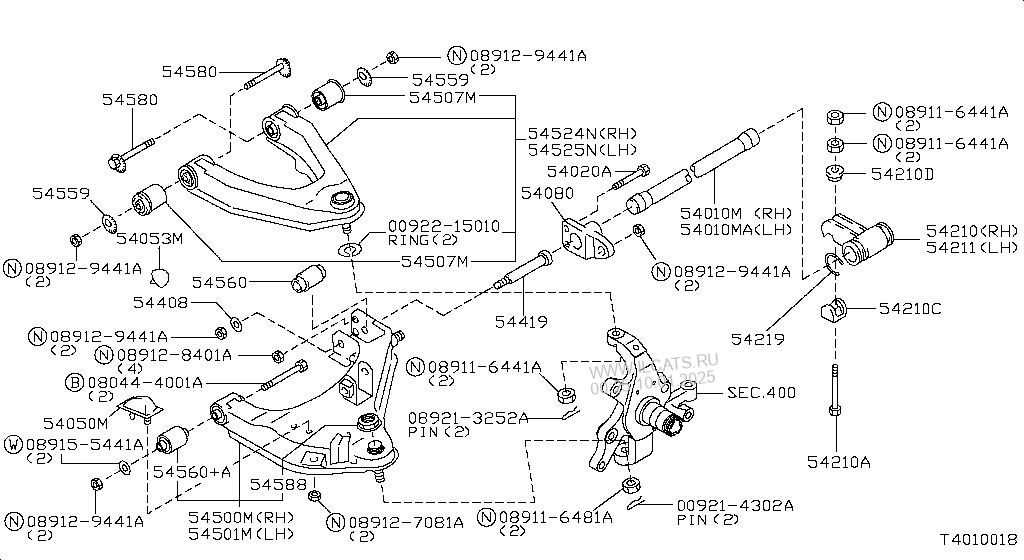 FRONT SUSPENSION NISSAN FRONTIER