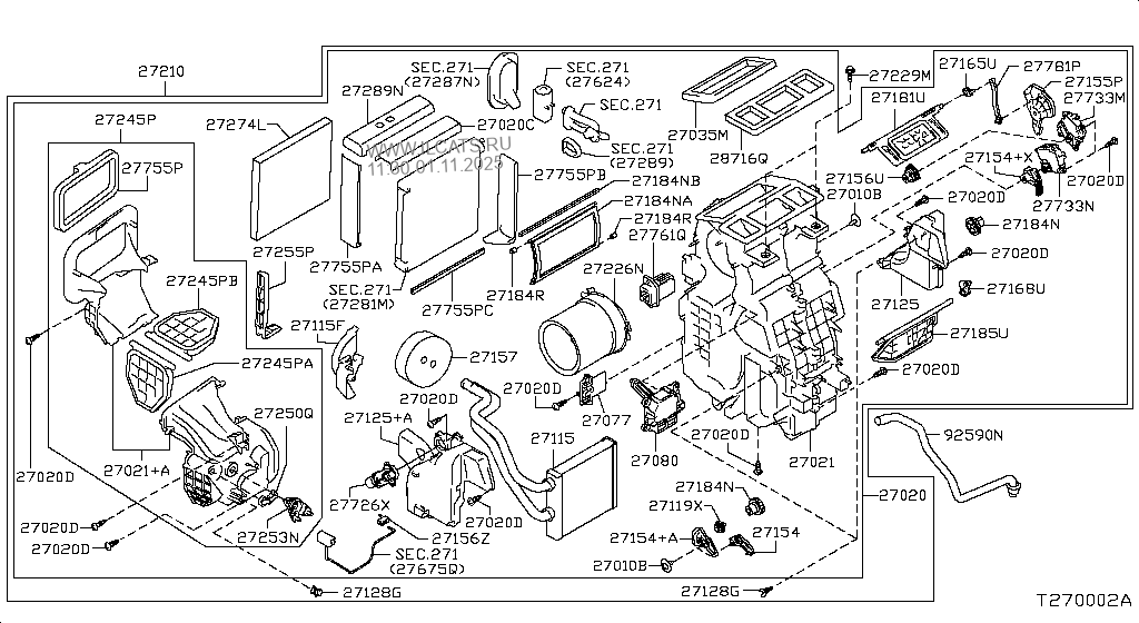 HEATER & BLOWER UNIT NISSAN MICRA INN MAKE