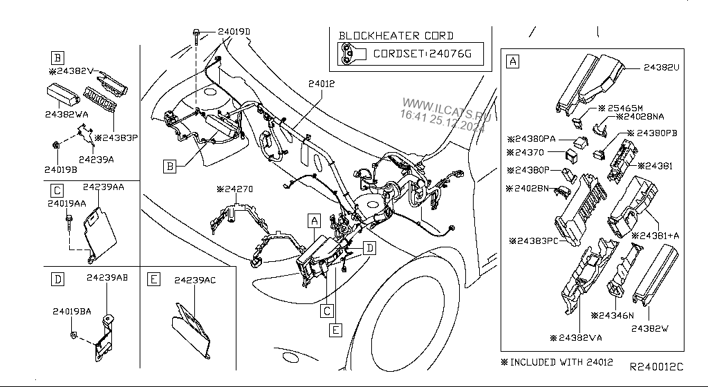 ЭЛЕКТРОПРОВОДКА NISSAN PATHFINDER