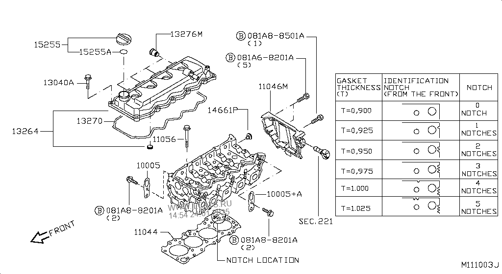 Nissan 13276 bn801