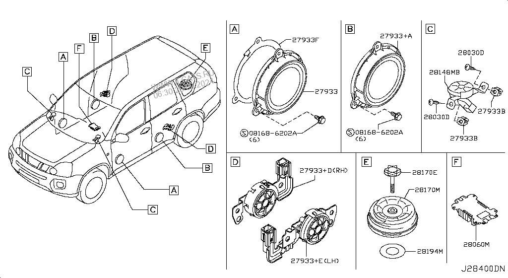 Динамика т. Ниссан х т 31 расположение динамиков. Схема расположение динамиков Nissan x-Trail t30. Bose x Trail t31 схема. 28148-Jg40a.