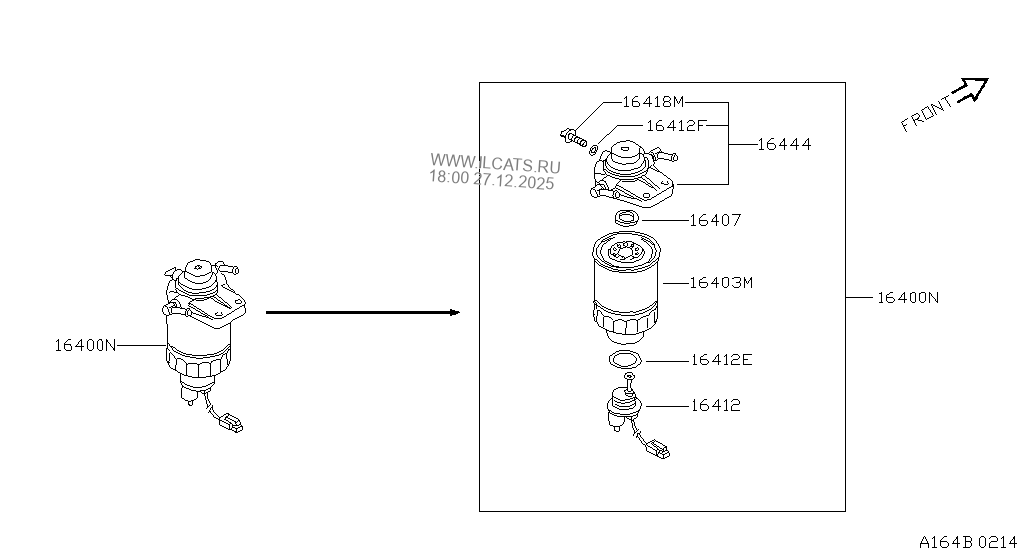 FUEL STRAINER & FUEL HOSE NISSAN CABSTAR
