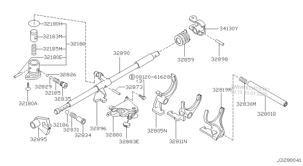 TRANSMISSION SHIFT CONTROL NISSAN MICRA