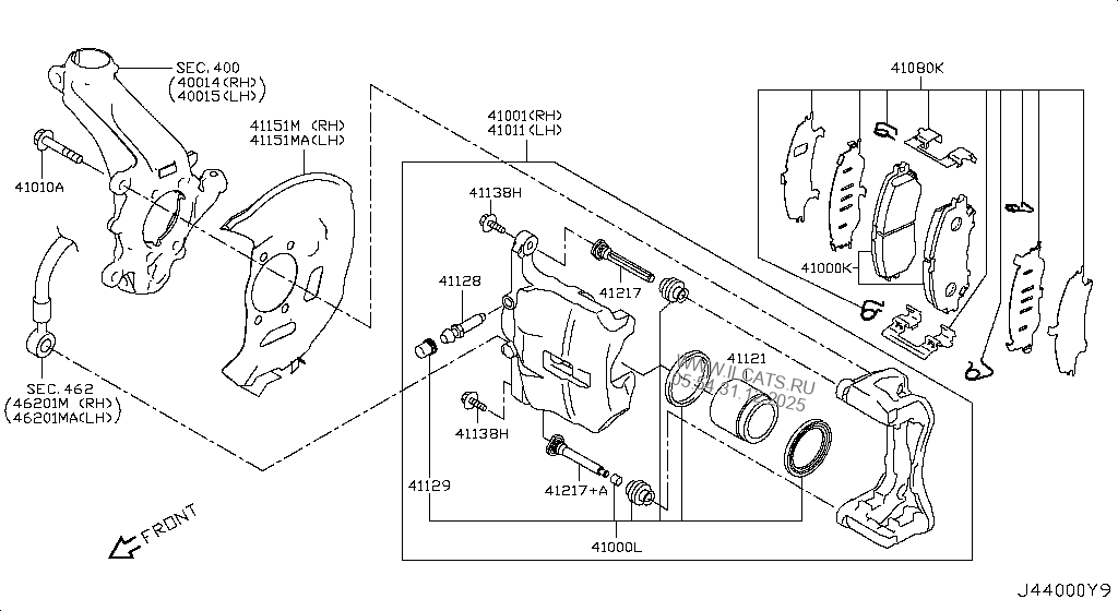 FRONT BRAKE NISSAN XTRAIL