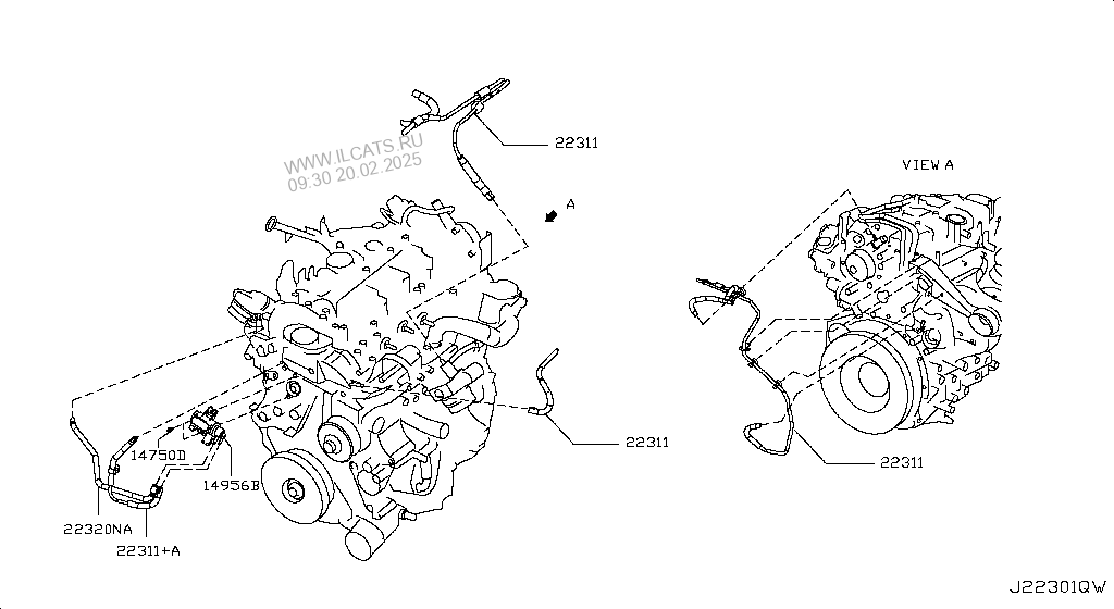 Trubki Vakkumnoj Sistemy Upravleniya Dvigatelem Nissan Navara Np300