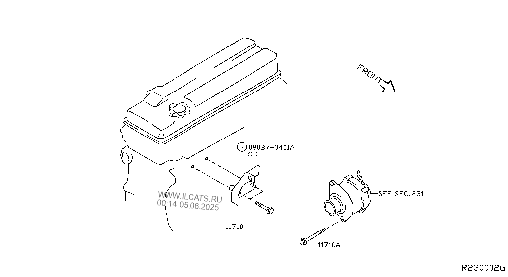 ALTERNATOR FITTING NISSAN ALTIMA