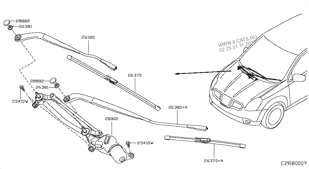 WINDSHIELD WIPER NISSAN QASHQAI