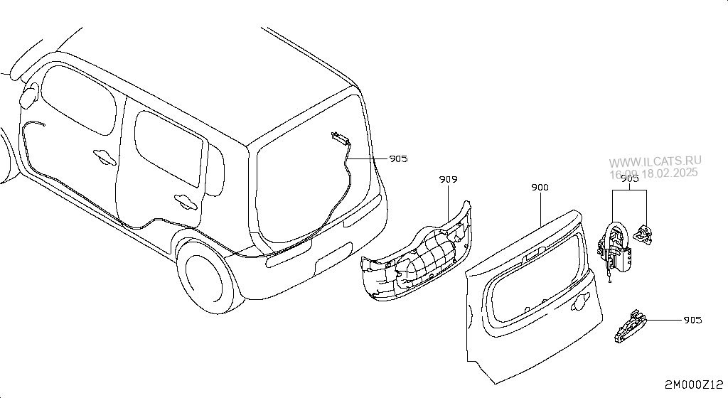 Kuzov Zadnyaya Dver I Zadnyaya Chast Nissan Cube