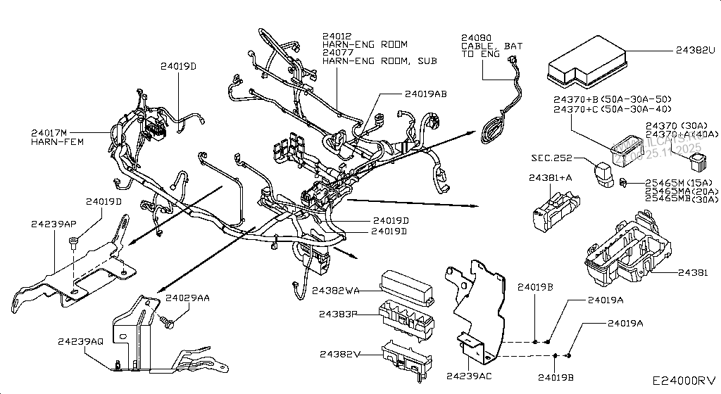 WIRING NISSAN QASHQAI UK MAKE