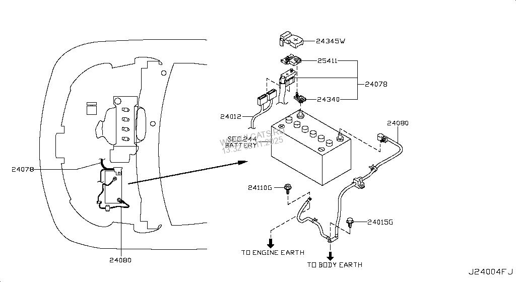 WIRING NISSAN TIIDA JPN MAKE
