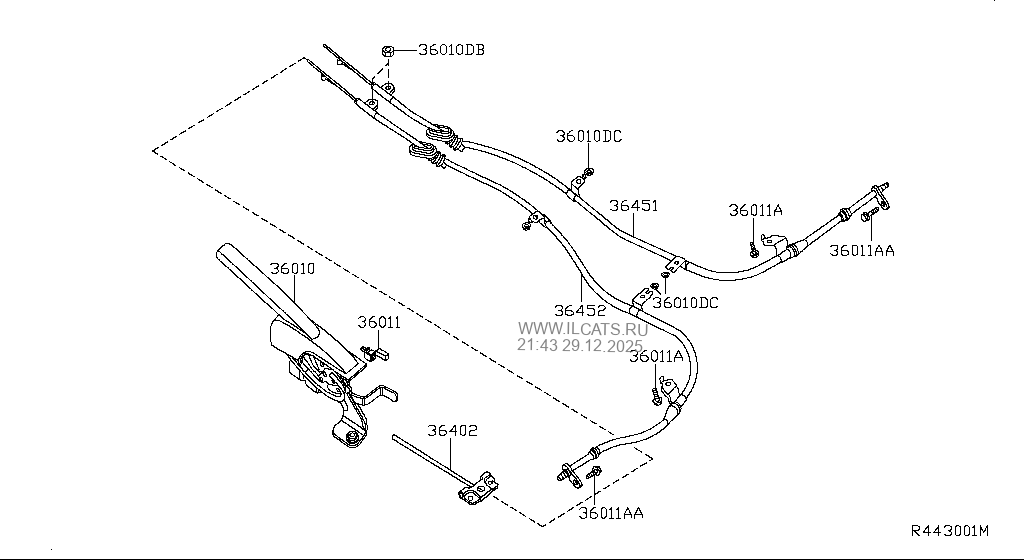PARKING BRAKE CONTROL NISSAN ALTIMA