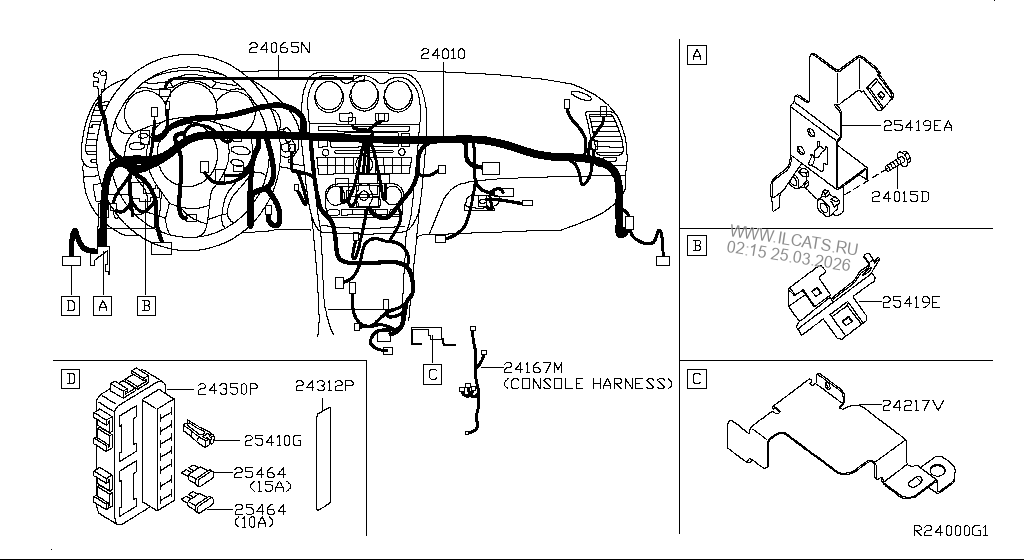 INSTRUMENT PANEL,PAD & CLUSTER LID NISSAN ALTIMA