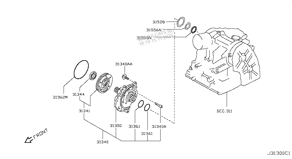 OIL PUMP NISSAN TIIDA SEDAN