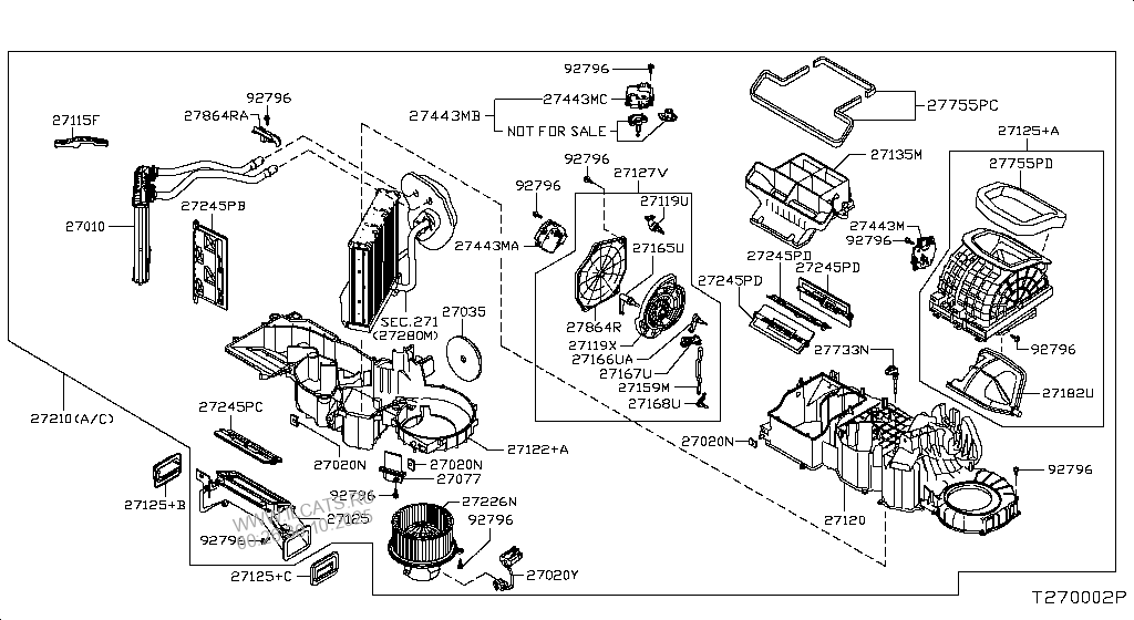 HEATER & BLOWER UNIT NISSAN NAVARA THI MAKE