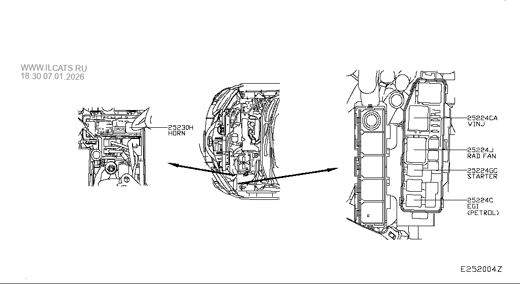 RELAY NISSAN QASHQAI UK MAKE