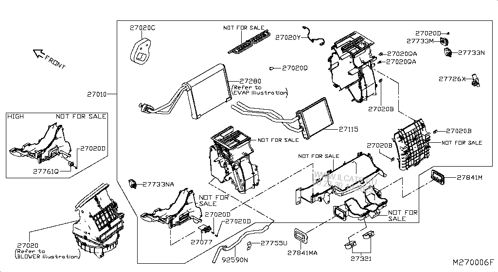 HEATER & BLOWER UNIT NISSAN NAVARA NP300