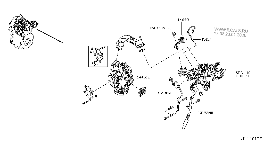 BRAKE & CLUTCH PEDAL NISSAN NAVARA NP300