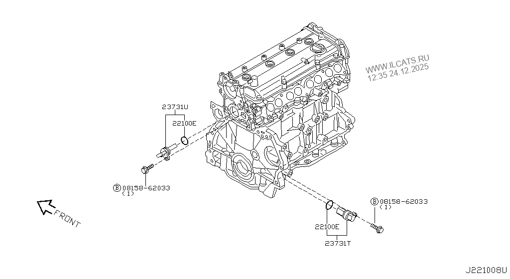 DISTRIBUTOR & IGNITION TIMING SENSOR NISSAN XTRAIL