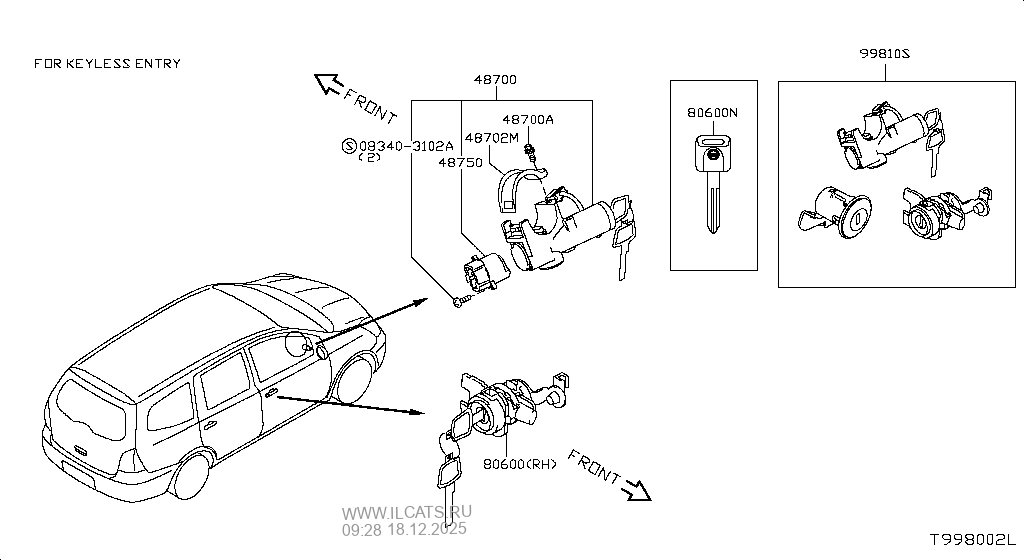 Nissan Grand Livina Parts Catalog