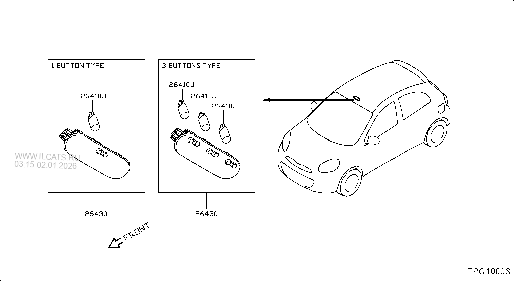 ROOM LAMP NISSAN MARCH THI MAKE