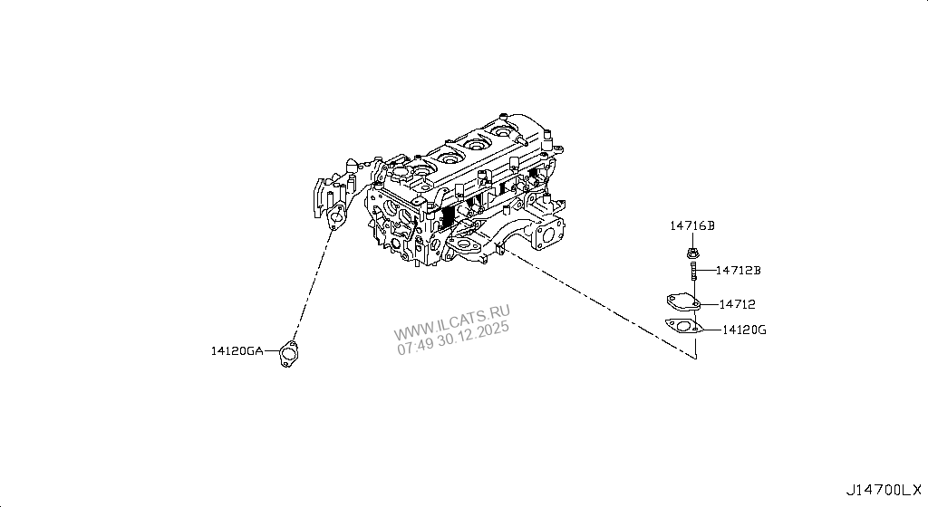 EGR PARTS NISSAN NP300 NAVARA