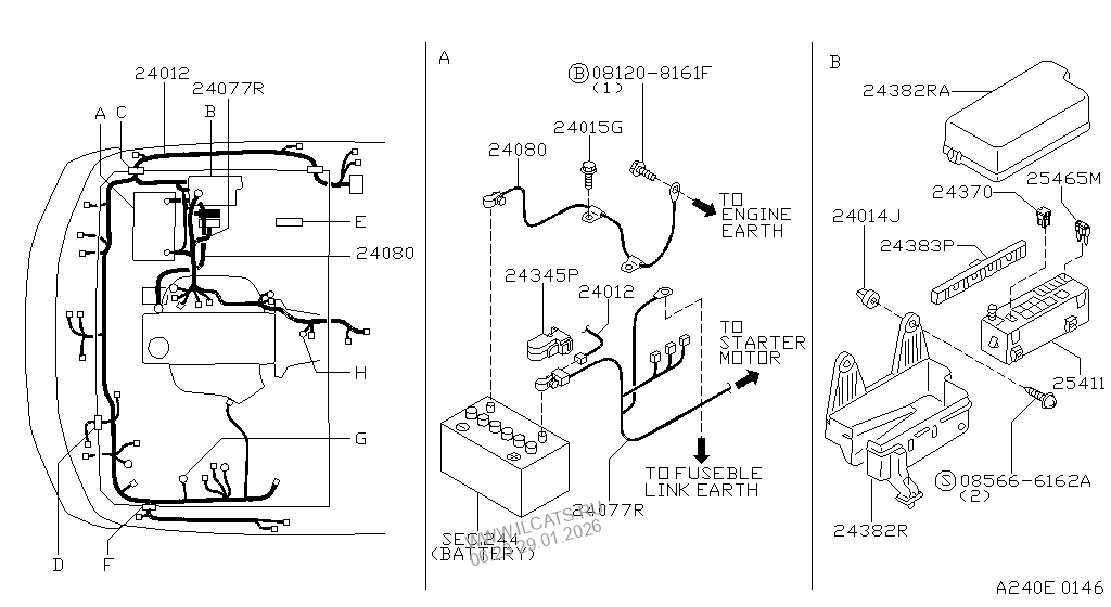 TRANSMISSION CASE & CLUTCH RELEASE NISSAN TRUCK