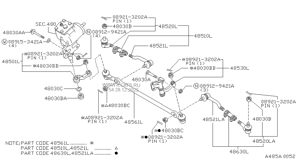 STEERING LINKAGE NISSAN TRUCK