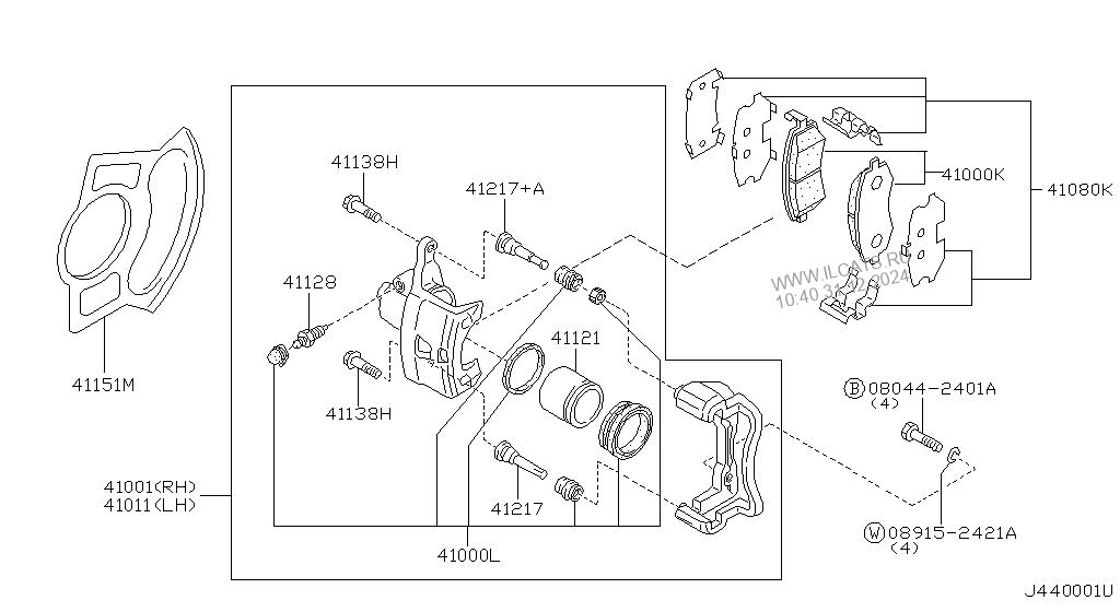 FRONT BRAKE NISSAN PULSAR