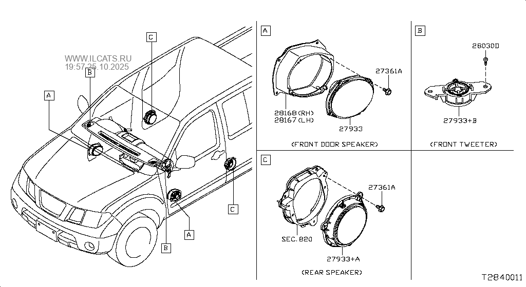 SPEAKER NISSAN NAVARA MLY MAKE