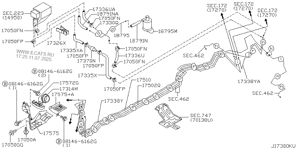 Fuel Piping Nissan ｾﾄﾞﾘｯｸ ｸﾞﾛﾘｱcedric Gloria