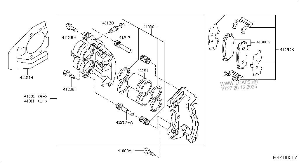 FRONT BRAKE NISSAN FRONTIER