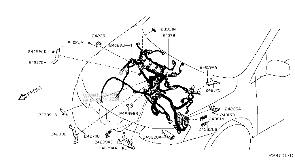 WIRING NISSAN ROGUE US MAKE