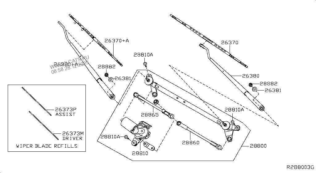 WINDSHIELD WIPER NISSAN TITAN