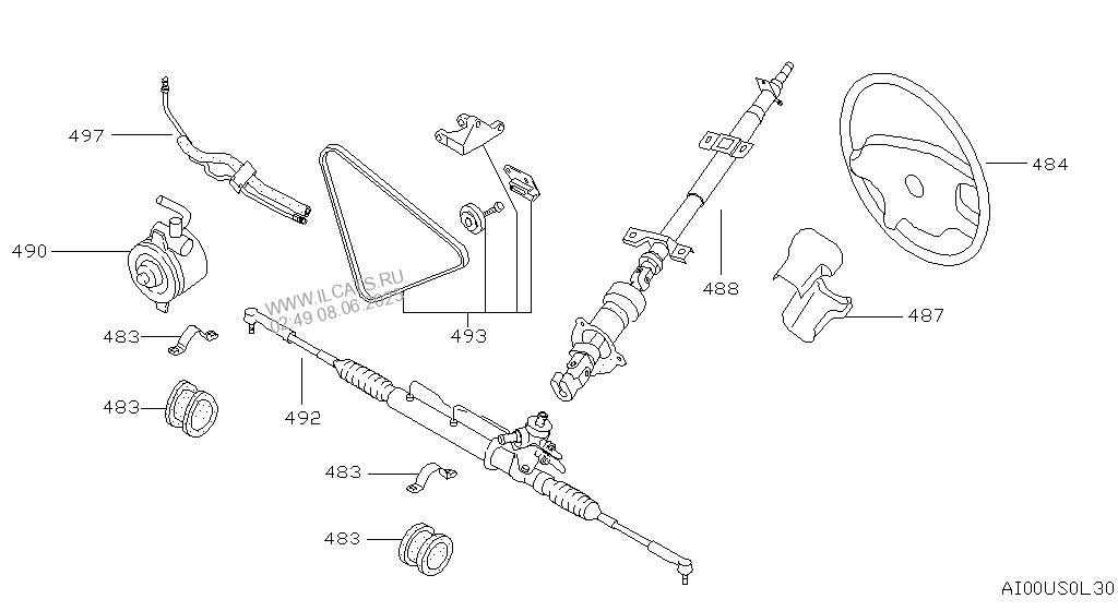 Рулевая рейка ниссан кашкай j10 схема