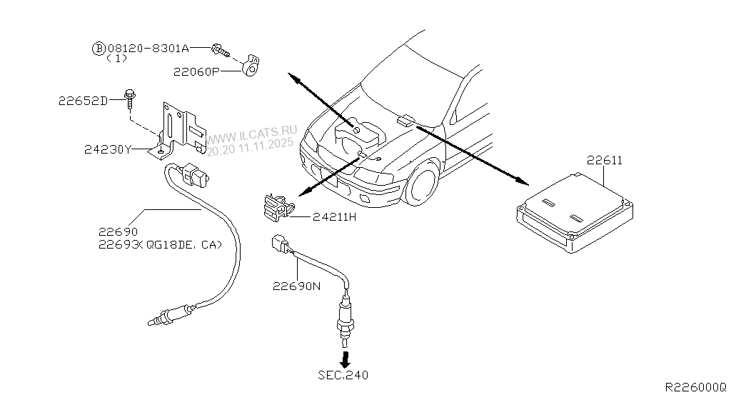 ENGINE CONTROL MODULE NISSAN SENTRA