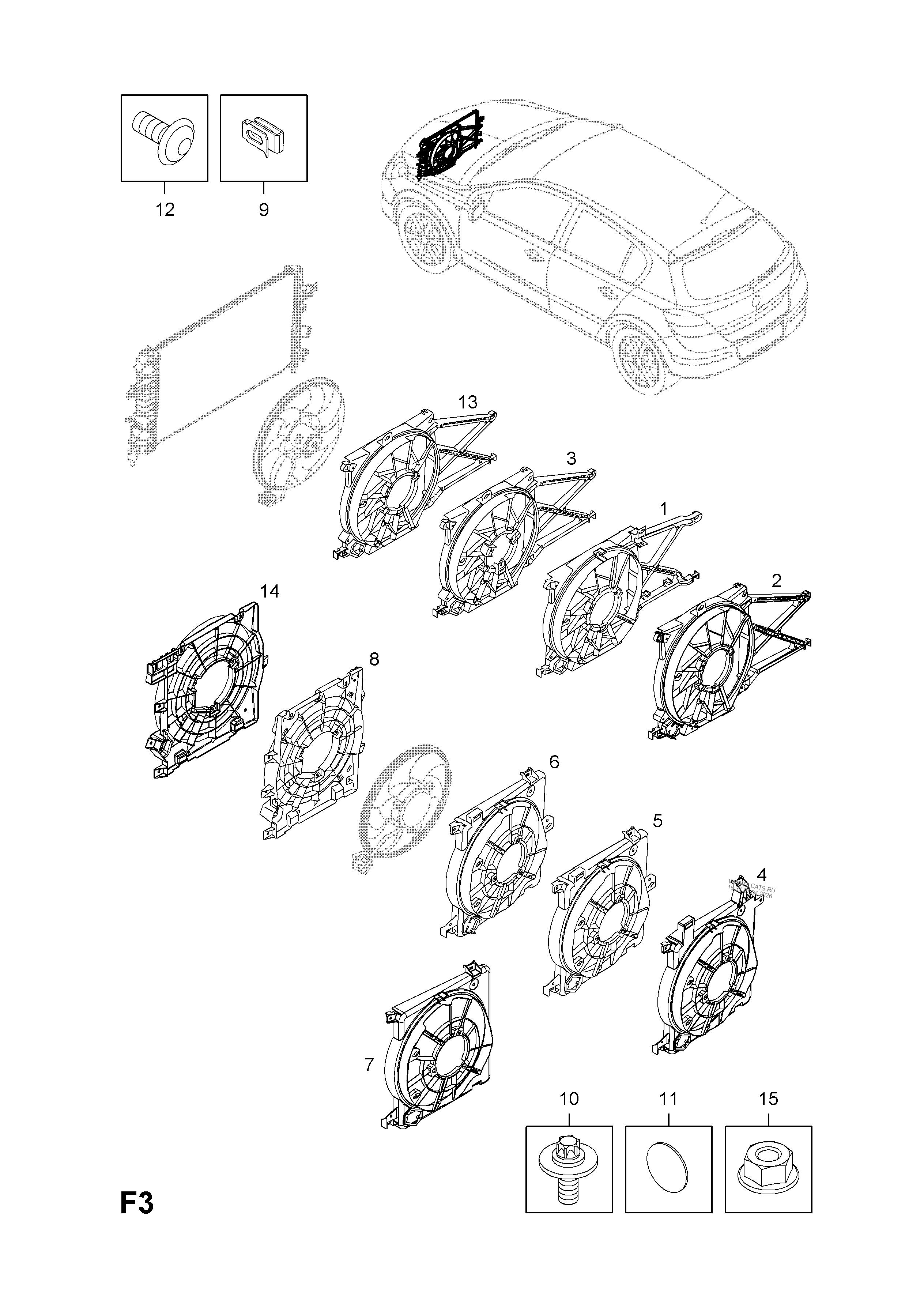 ШЛАНГИ И ТРУБКИ (ПРОДОЛЖ.) OPEL ASTRA-H