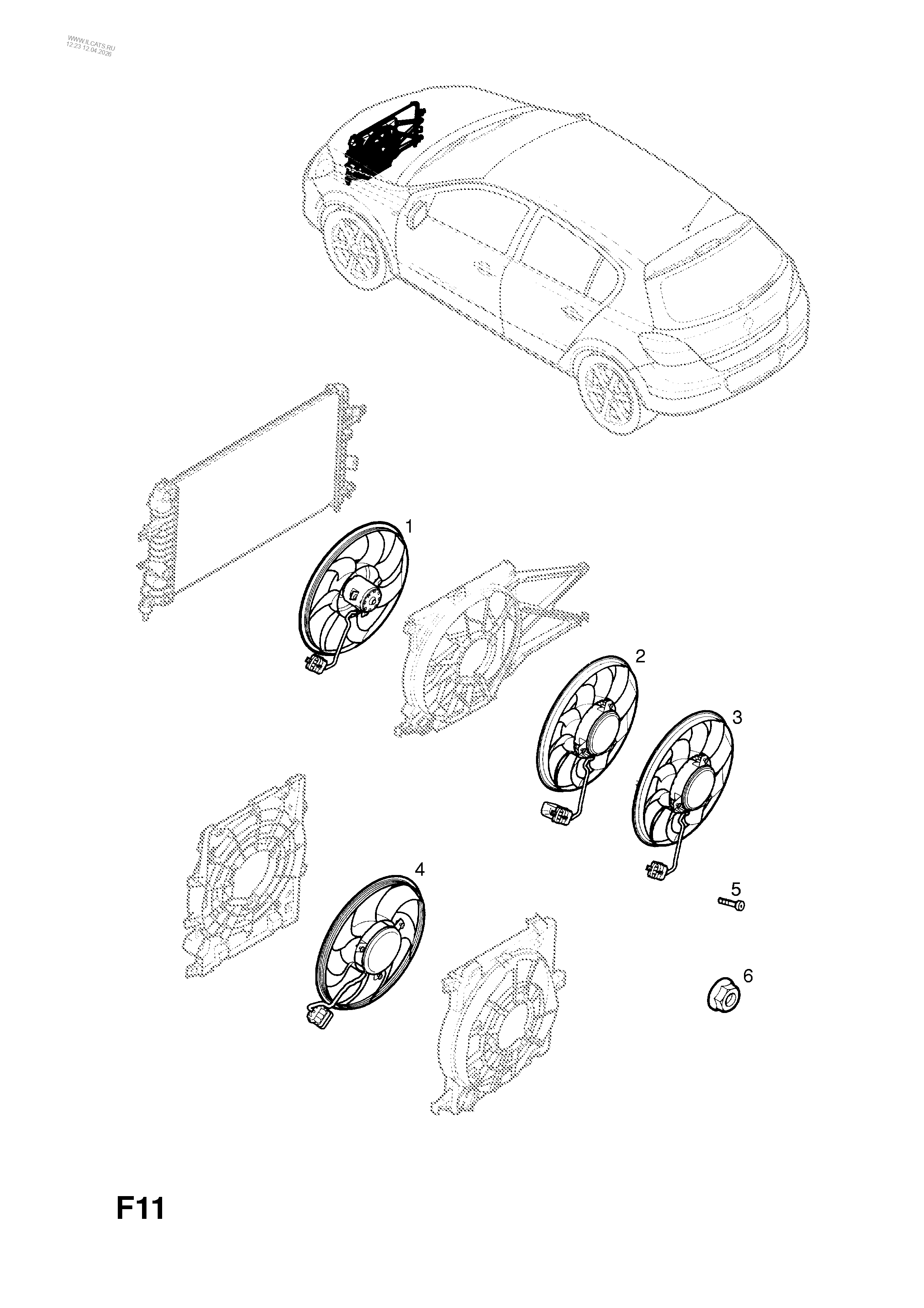 Схема системы охлаждения опель астра h z16xer