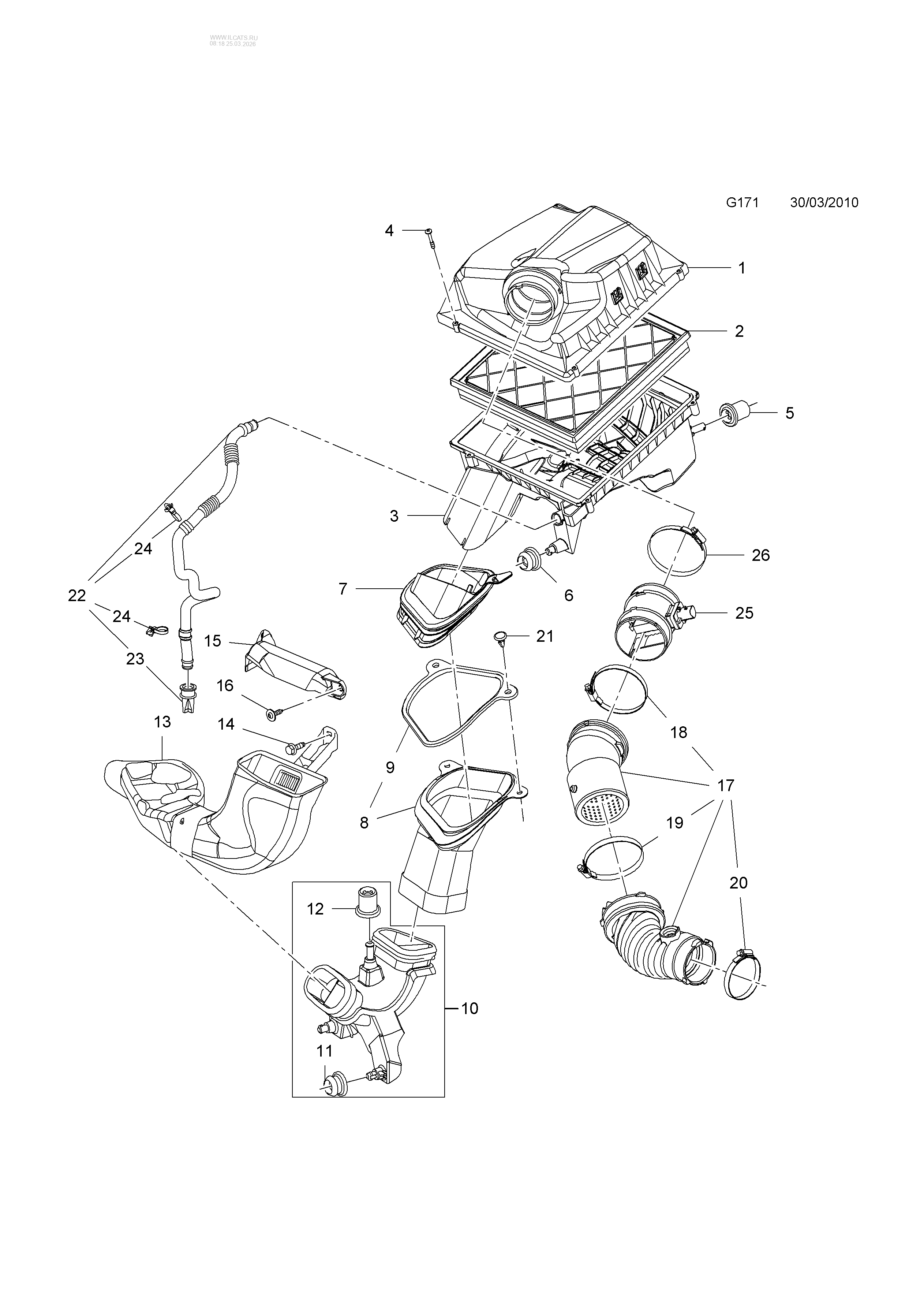 МАСЛЯНЫЙ НАСОС И ФИТИНГИ OPEL ASTRA-J